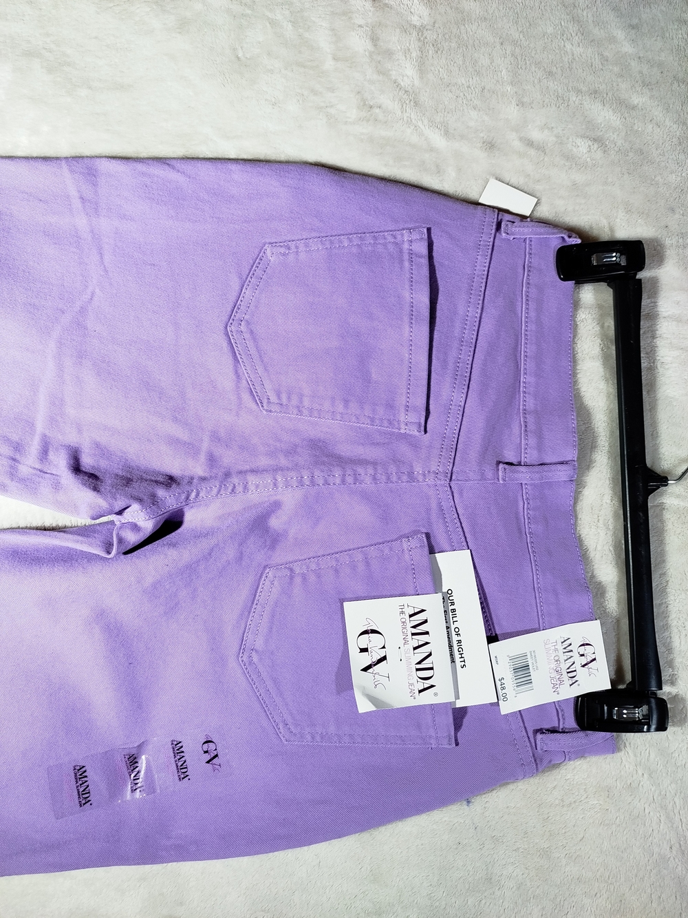 Gloria Vanderbilt Women’s Lavender Straight Leg Pants Size 8S New - Picture 10 of 10